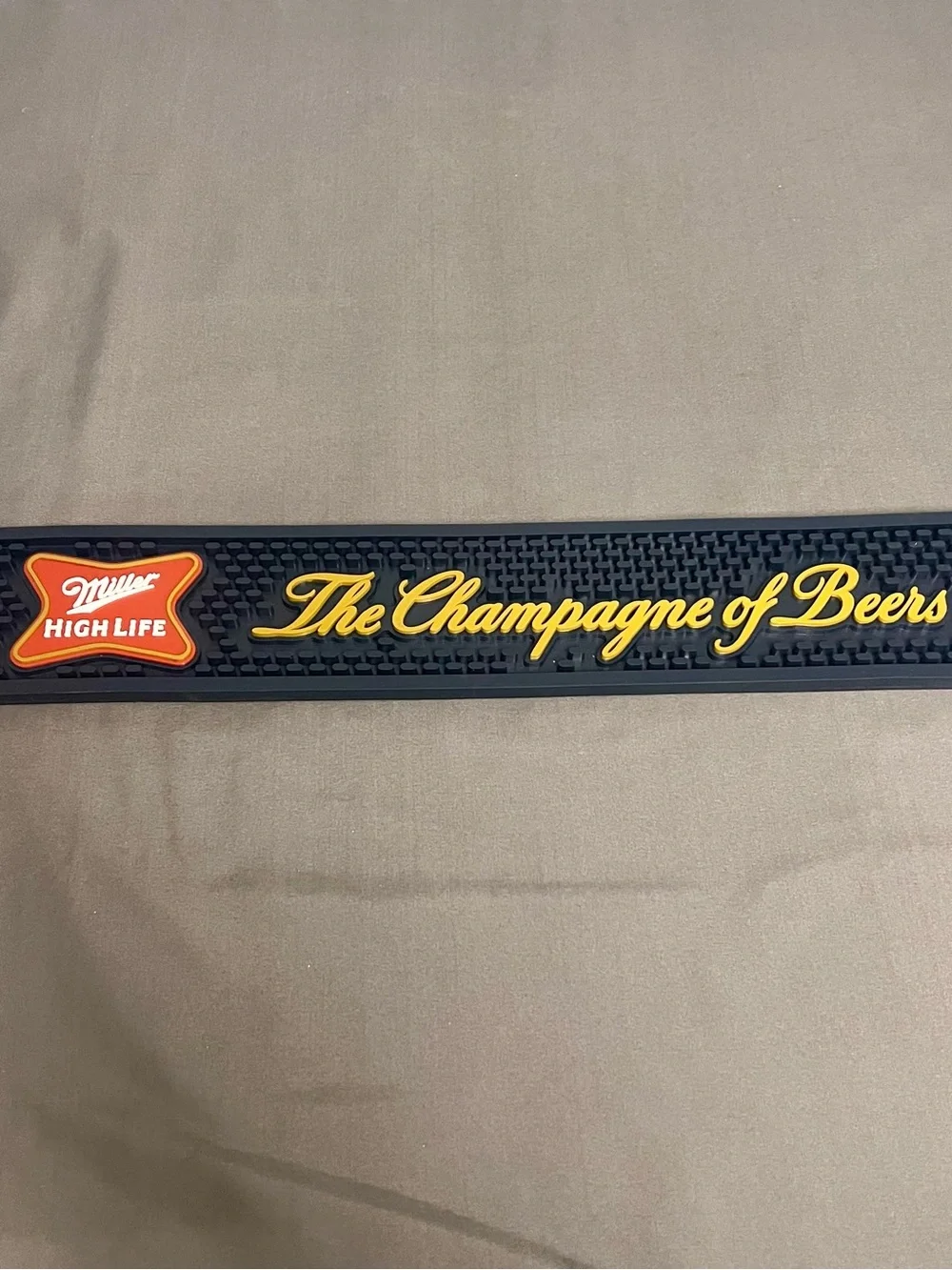 Official Miller High Life Rubber Bar Rail Mat Runner The Champagne Of Beers